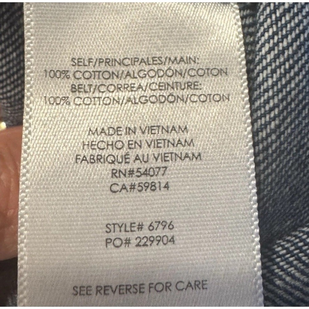 Cabi Skirt Womens Blue Edie Spring 2025 Belted Denim Style# 6796 Pockets Size 6 - Picture 4 of 6